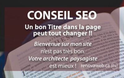 Un bon titre SEO dans la page